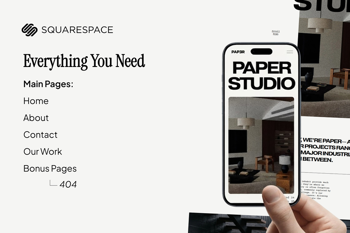 Architecture Squarespace Template, a Squarespace Template by bonjourdsgnco (Photo 2 of 13)