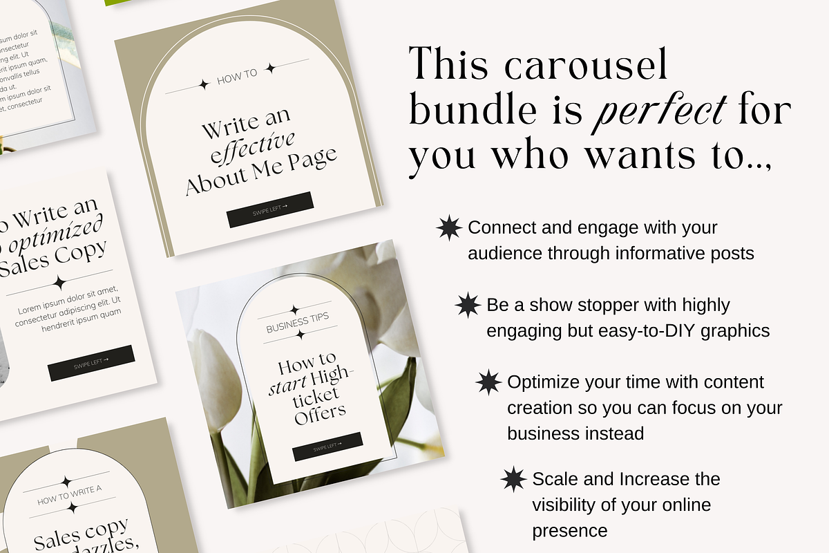 Instagram Carousel Post Luxe Canva, a Social Media Template by HerstedHertz (Photo 9 of 10)
