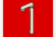 Neon tube font, an Object Graphic by 3D Graphics Shop (Thumbnail 8 of 38)