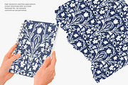 hand drawn folk floral pattern, a Pattern Graphic by Pink Studio Art (Thumbnail 4 of 4)