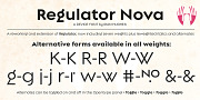 Regulator Nova, a Sans Serif Font by Device (Thumbnail 8 of 9)