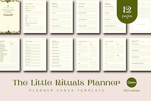 The Little Rituals Planner Template