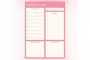 Daily Planner Sheet Design -30