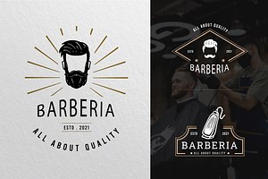 50 Barbershop Logo Collection