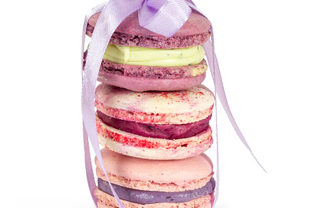 Different sweet colorful macaroons