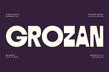 Grozan - Bold Display Typeface