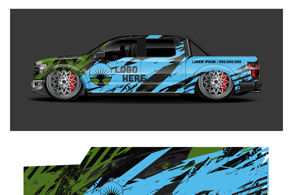 Stylish Vehicle Branding Kit, an Object Illustration by CarWrap design (Photo 1 of 4)
