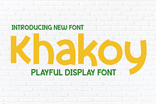 Khakoy | Display Playful Font