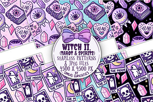 Witch & Tarot Seamless Patterns