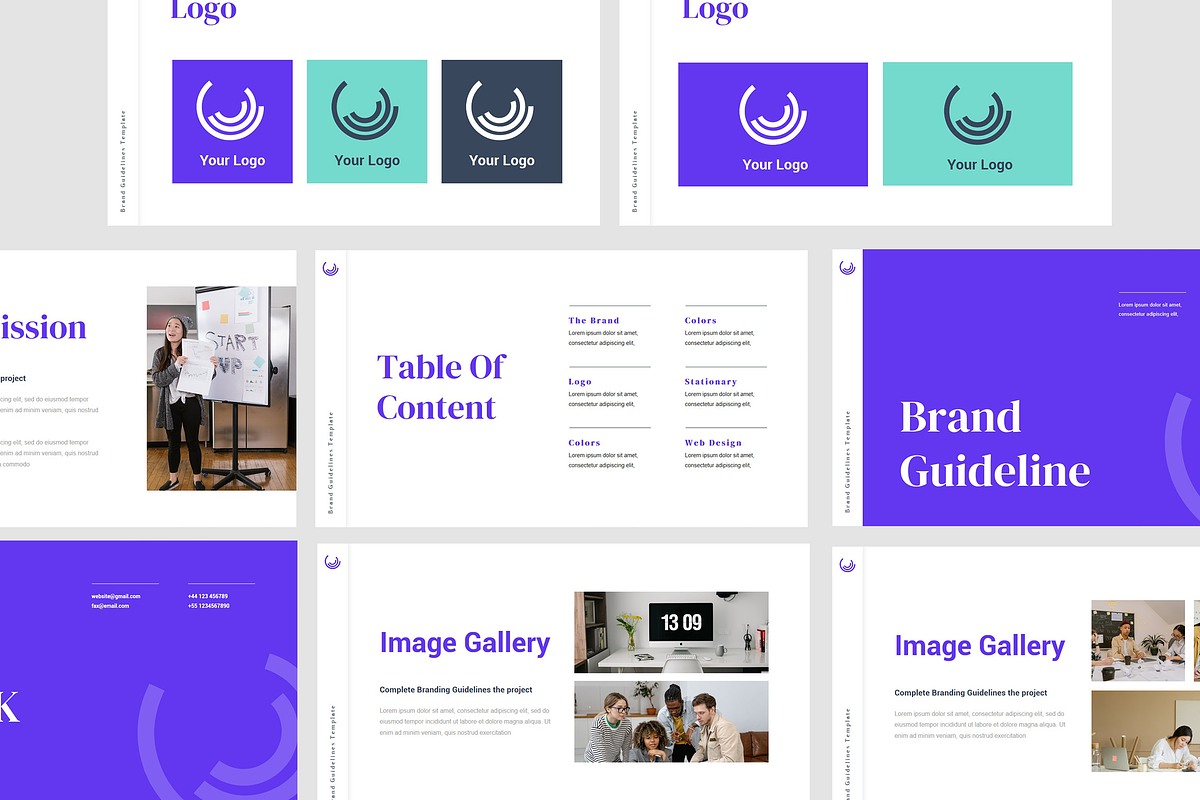 Brand Guideline Powerpoint Template, a Presentation Template by Azruca (Photo 4 of 4)