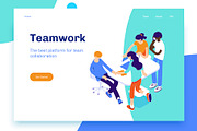 4 isometric illustrations - people, a Person Illustration by Formfrom (Thumbnail 5 of 5)