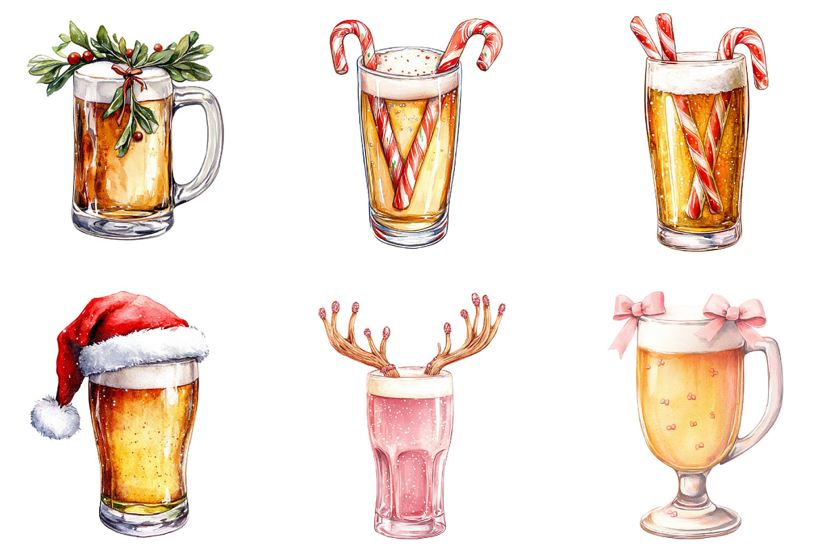 Christmas Beer Sublimation, an Illustration by DreamArtGraphic (Photo 2 of 5)