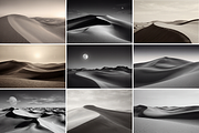 Minimalist Sand Dunes Backgrounds, a Background Graphic by PopotLane (Thumbnail 2 of 7)
