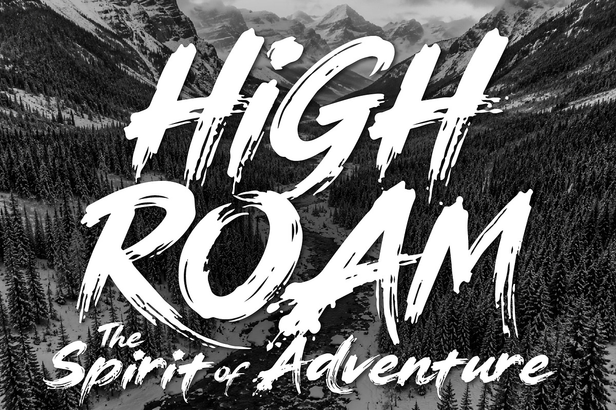 HighRoam - Wild Spirit Fonts, a Handwritten Font by HypeWorksCo (Photo 1 of 14)