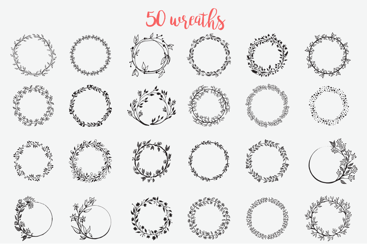 Big Hand Drawn Logo Kit, a Branding & Logo Template by Brandi Lea Designs (Photo 3 of 32)