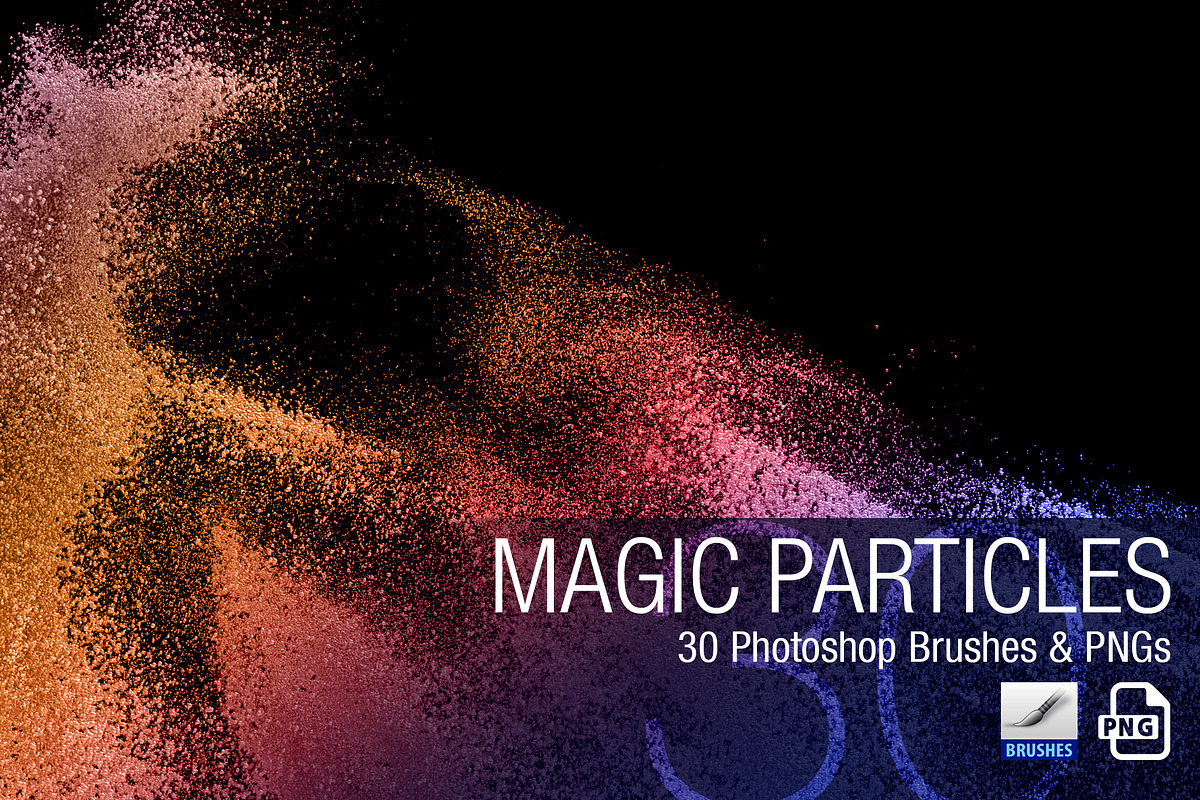 Magic Particles PS Brushes & PNGs, a Brush Add-On by Creative Graphics (Photo 3 of 6)