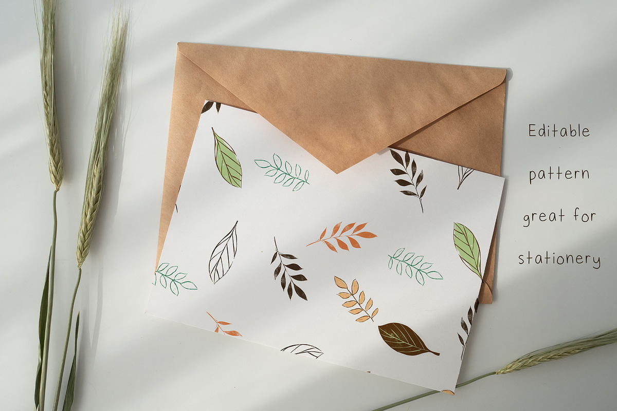 Leaf Print Bundle, a Pattern Graphic by Kimbi Studio | Creative Market