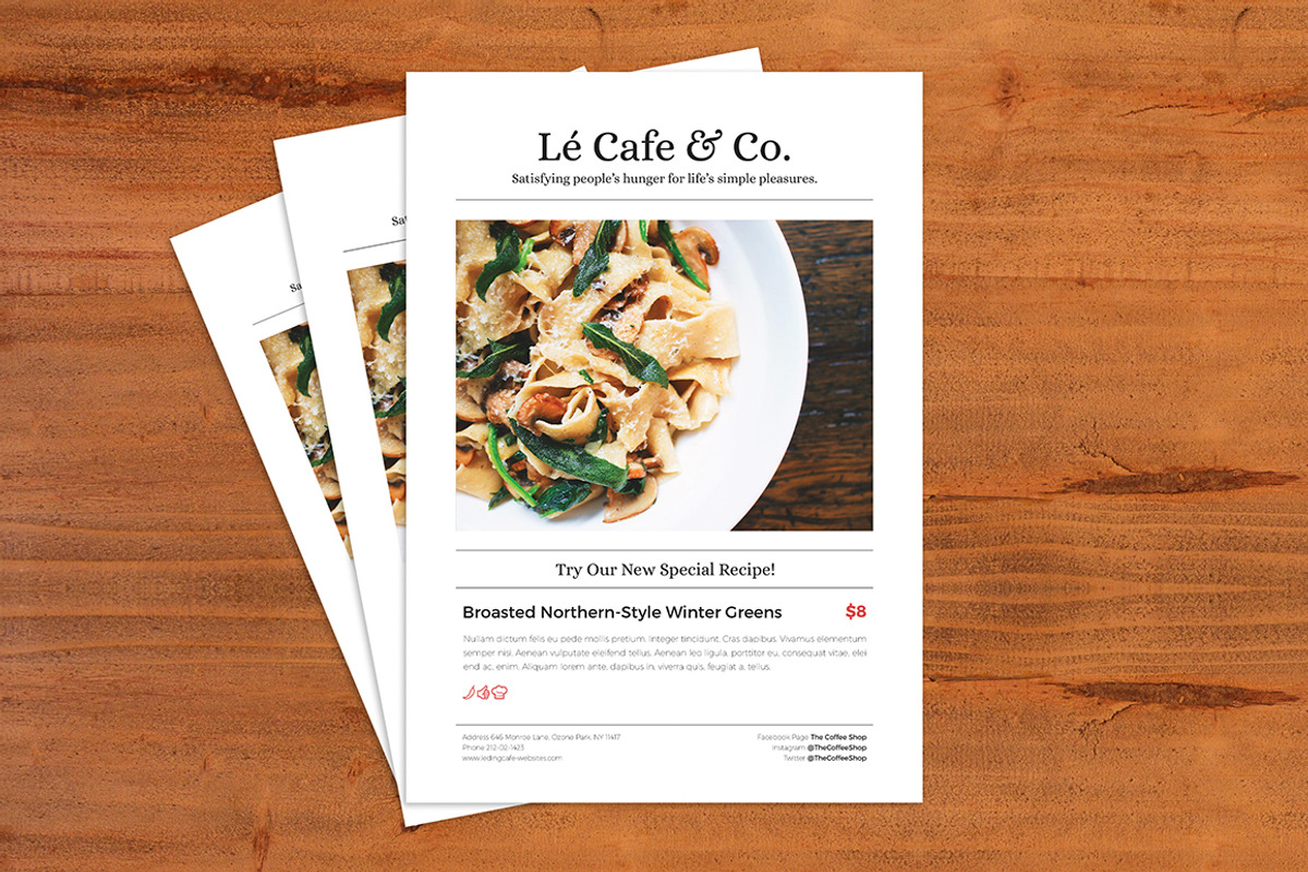 Deluxe Food Menu + Bonus A4 Flyer, a Flyer Template by The Good Store (Photo 7 of 7)