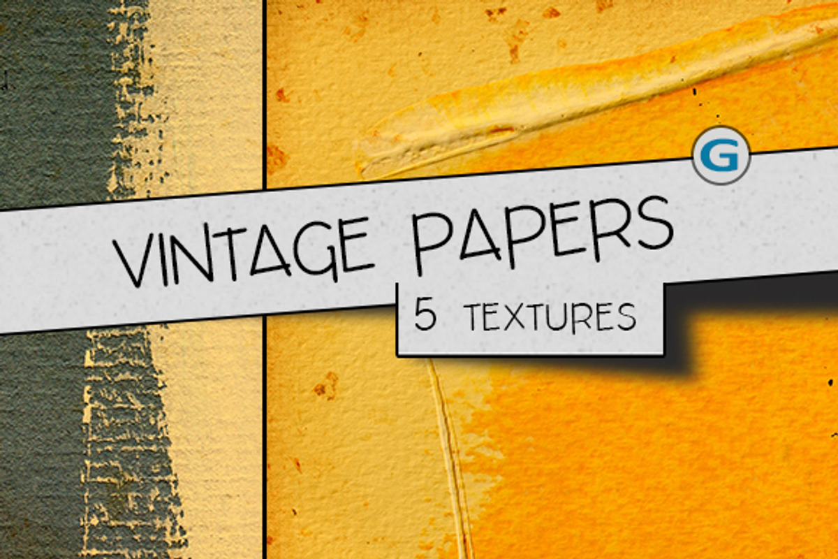 Vintage Paper Textures, a Texture Graphic by graphic7 (Photo 1 of 6)
