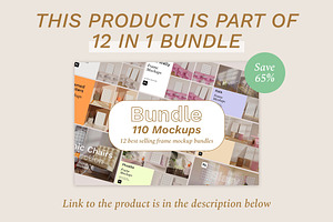 Modern Frame Mockup Bundle CECIL