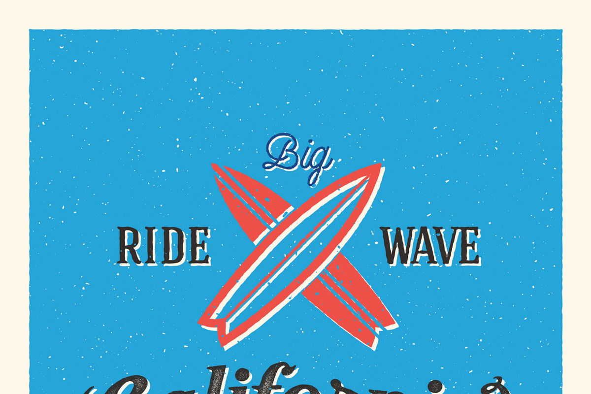 Vintage Surfing Labels/Logos Set, a Branding & Logo Template by Createvil (Photo 5 of 8)