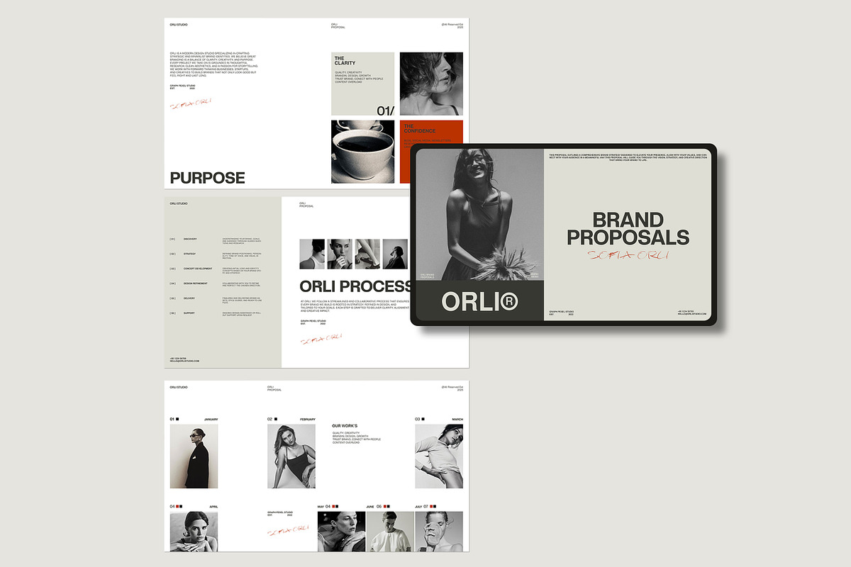 ORLI | Brand Proposal Template preview 2