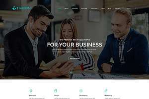 Consulting Business HTML Template, a Bootstrap Template by HasThemes
