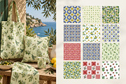 Amalfi Lemon Mediterranean Clipart, a Decorative Illustration by SunnJaneArt (Thumbnail 13 of 17)