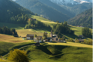 Visit Italy. Santa Maddalena wakes, a Nature Photo by AD Stock Images