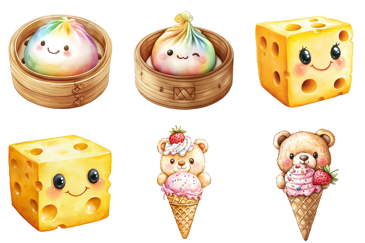 Kawaii in My Squishy Era Clipart, a Seasonal Illustration by CitraGraphics (Photo 2 of 5)
