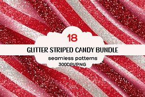 Glitter Striped Candy Seamless, a Pattern Graphic by PrintablesByFranklyn