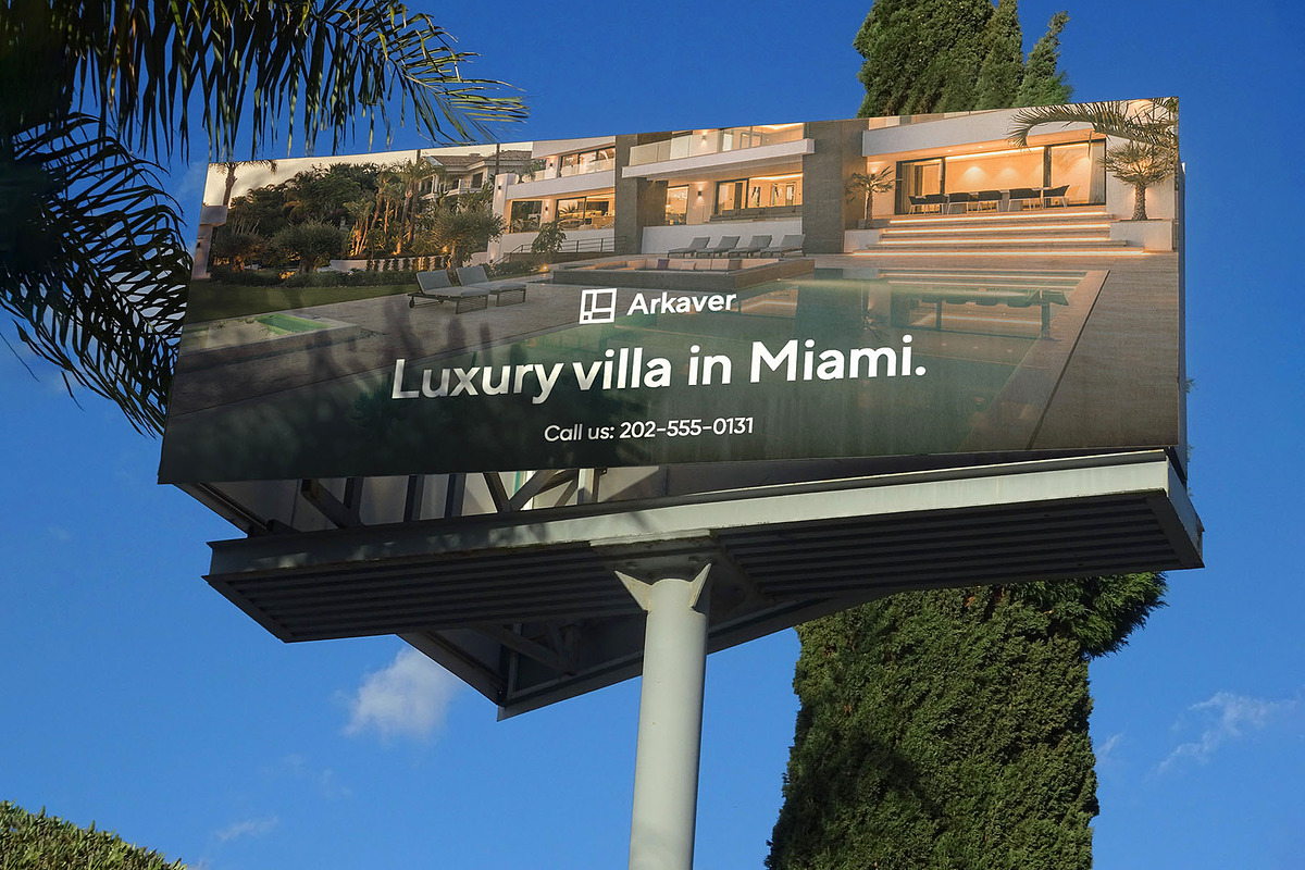 Billboard Poster Street Mockup, an Advertising Mockup by Asylab (Photo 2 of 5)