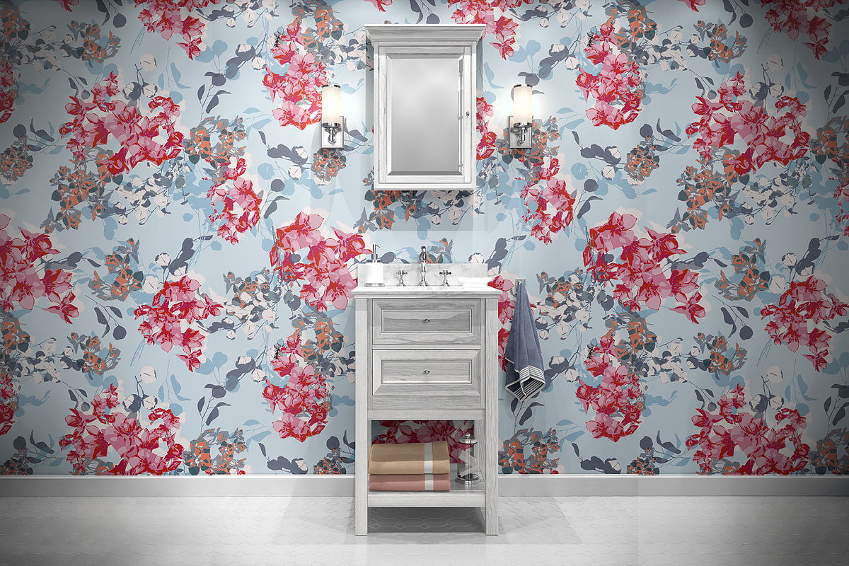 Colorful Summer Floral Pattern, a Pattern Graphic by StudioGlouna (Photo 4 of 9)