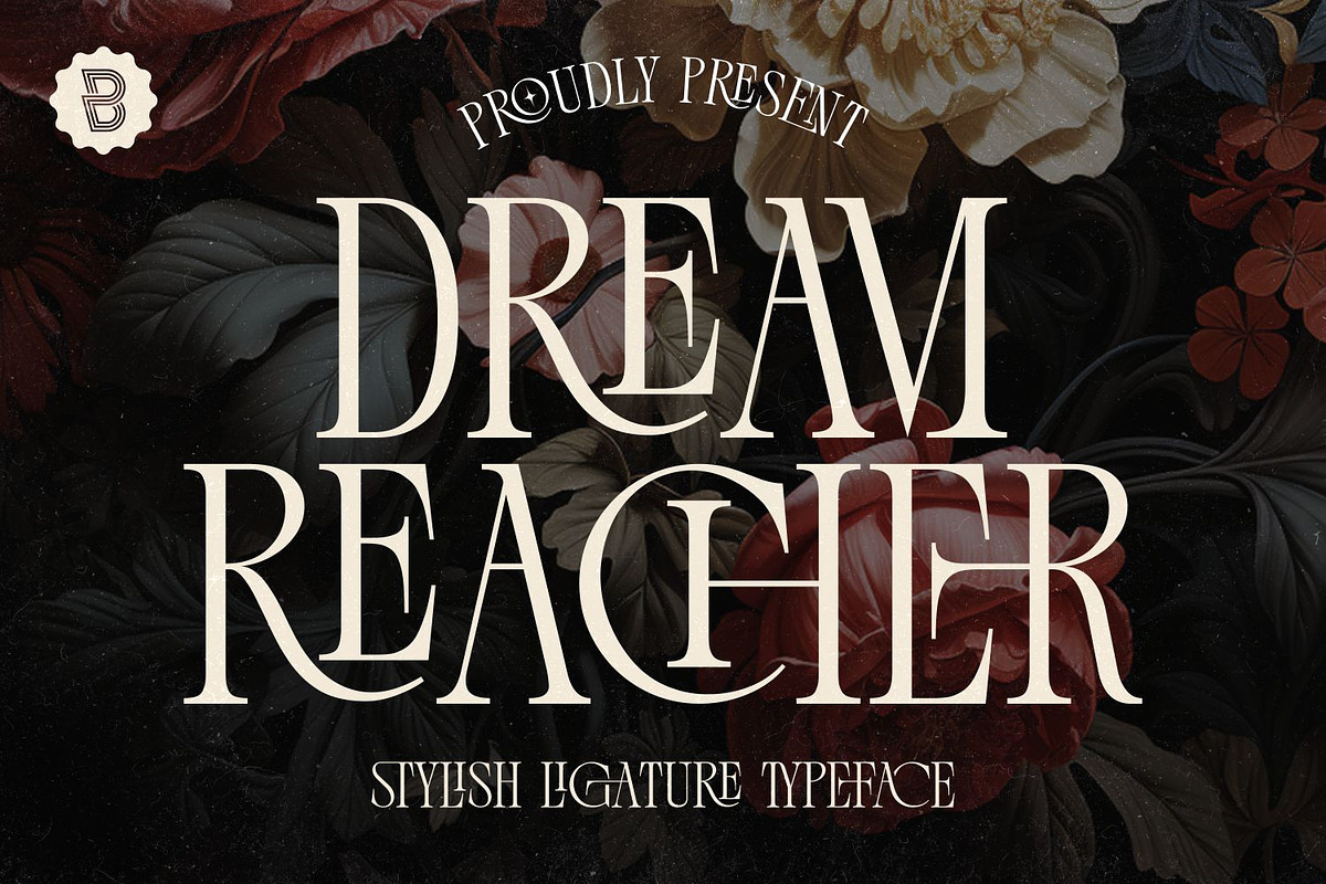 Dream Reacher Font, a Serif Font by Asenbayu (Photo 1 of 12)