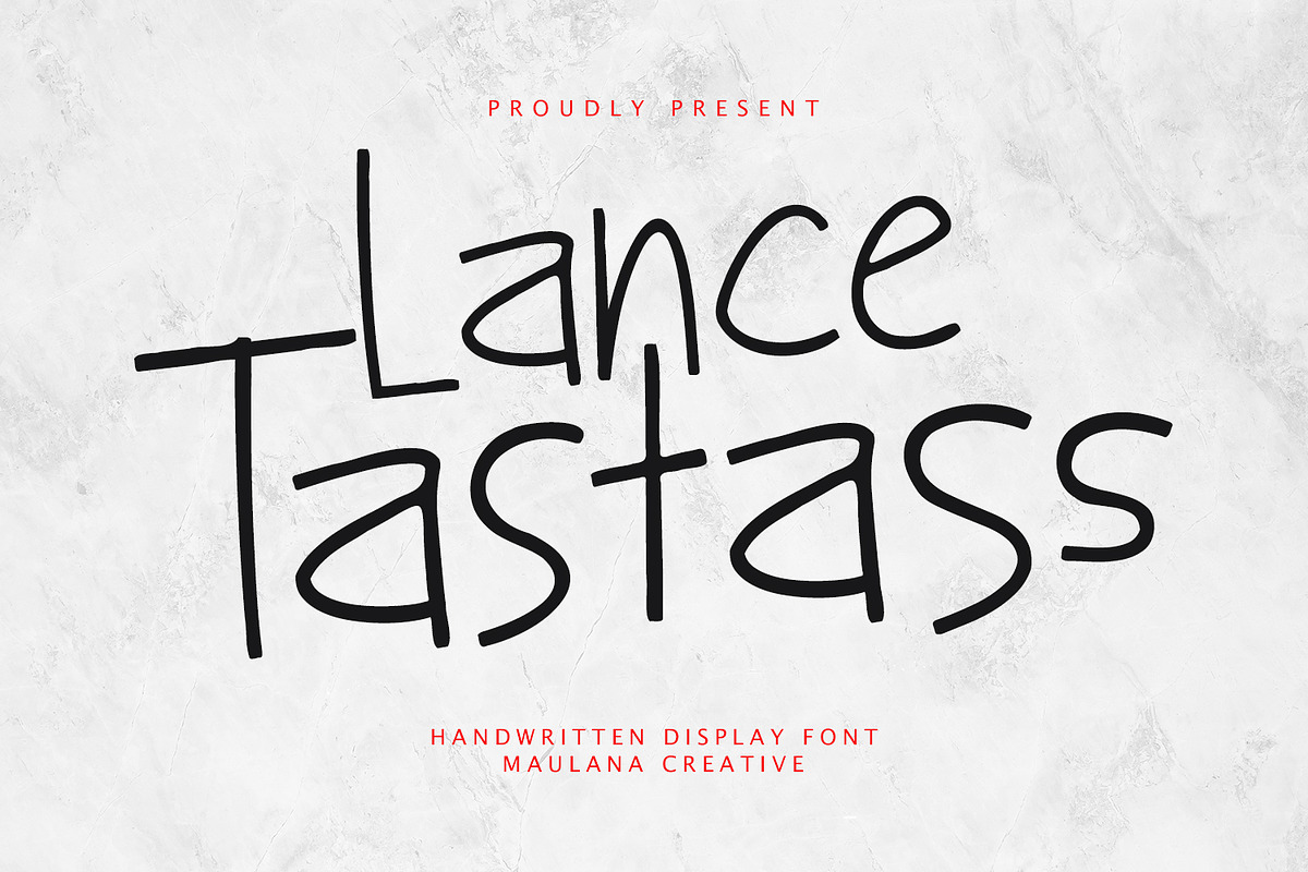 Lance Tastass Playful Handwritten, a Handwritten Font by Maulana Creative (Photo 1 of 7)