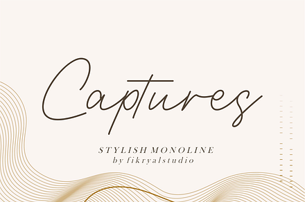 Captures - Handwritten Font, a Script Font by Fikryal Studio