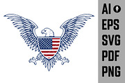 Set of the USA labels with eagles AI, a Branding & Logo Template by Vectorhight (Thumbnail 6 of 8)