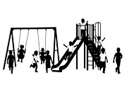 50 Kids Playground Silhouette Bundle, an Illustration by Gfx_Store (Thumbnail 2 of 51)