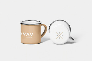 Enamel Mug Mockup, a Cups & Container Mockup by zpackcreative