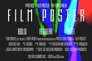 Film Poster Regular |3 fonts, a Sans Serif Font by Fontsphere (Thumbnail 1 of 4)