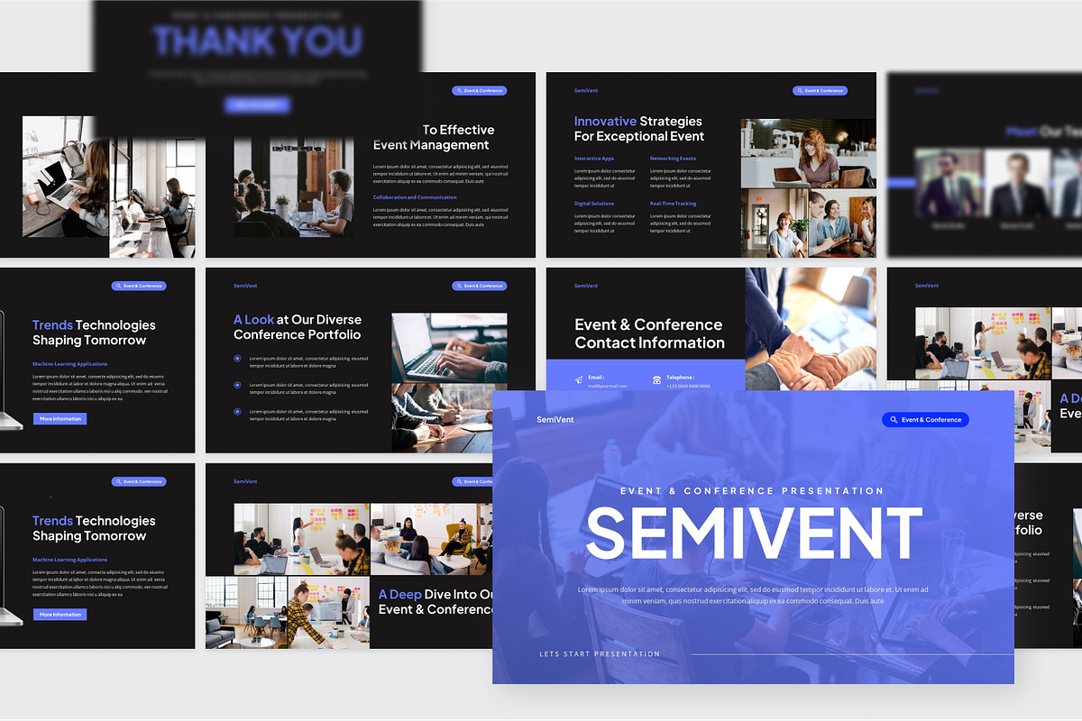Event & Conference PowerPoint, a Presentation Template by SquidPixey (Photo 4 of 6)