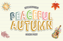 Peaceful Autumn - Display Comic Font