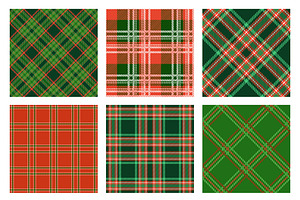 Christmas Plaid Vector Paper