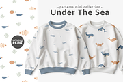 Kids patterns for fabric sea style, a Pattern Graphic by vatrushkaprint_store (Thumbnail 1 of 5)