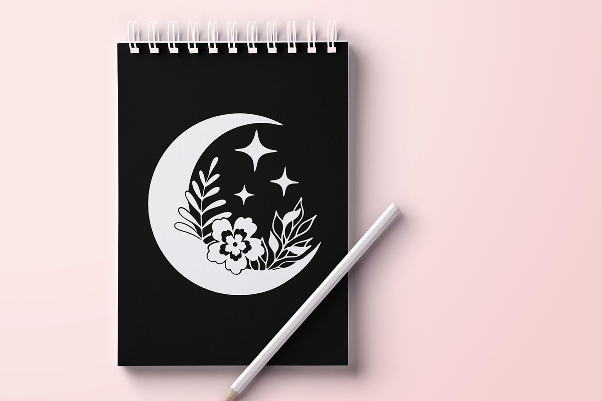 Mystic floral moon set, an Illustration by Veronika Gotovceva (Photo 4 of 9)