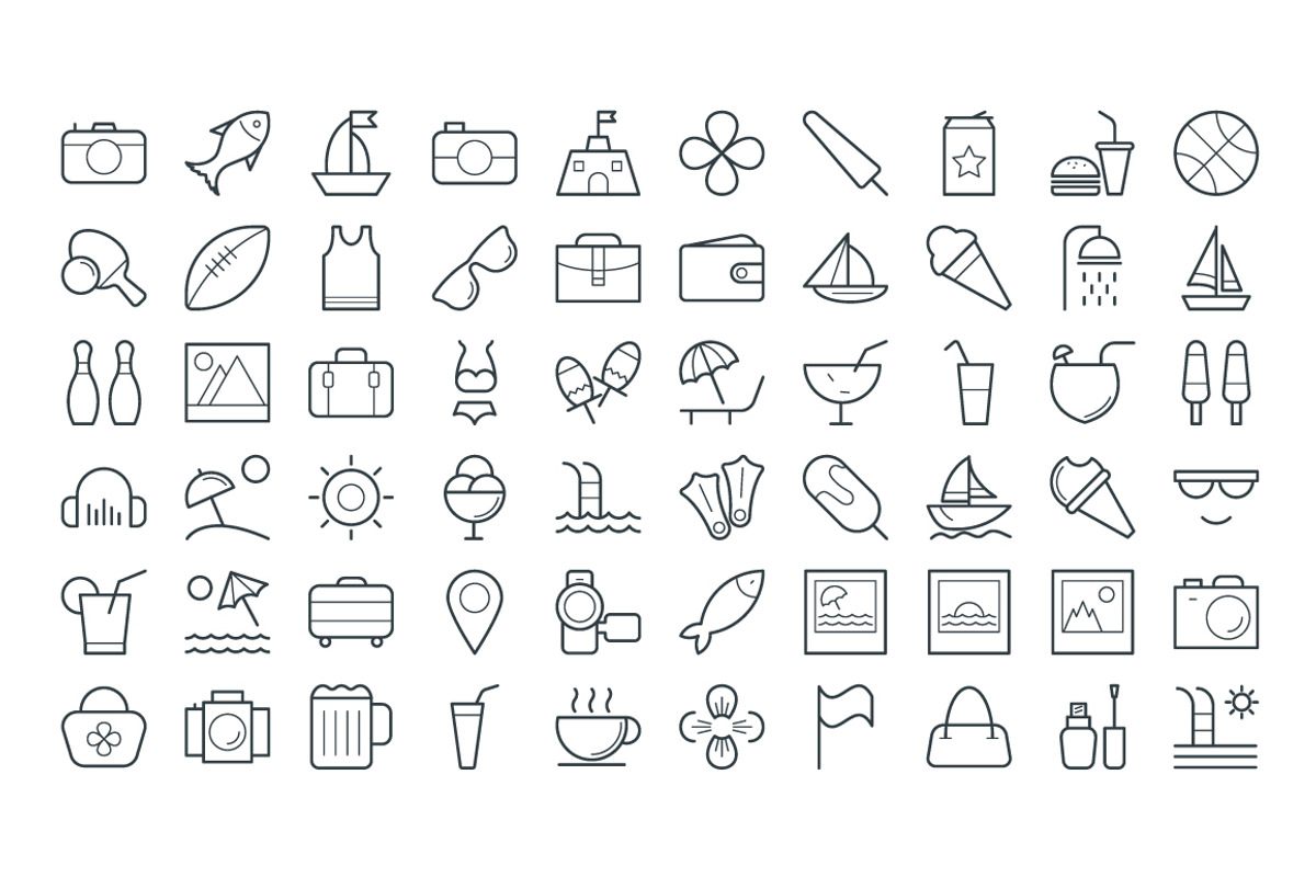 125+ Summer Vector Icons, an Outline Icon by Vectors Market (Photo 3 of 3)