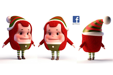 ChristmasElf01, a Characters & Person 3D Model by LomellRueca