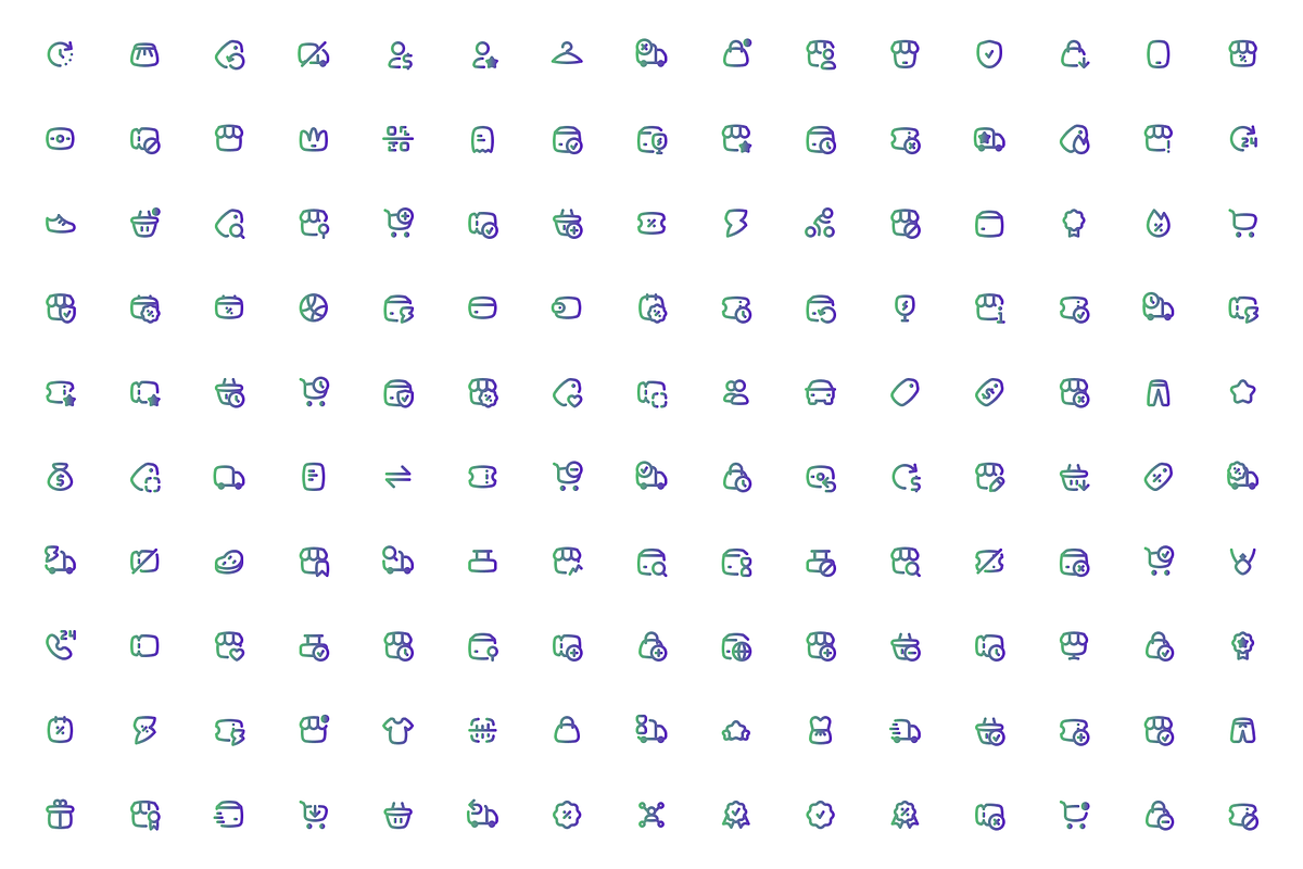 5 Style set of 750 Shopping Icons, an Outline Icon by Directico Design Kit (Photo 8 of 8)