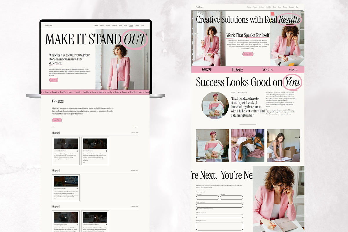 Squarespace Website for Coaches, a Squarespace Template by Sofia Designs (Photo 3 of 8)