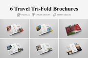6 Travel Tri Fold Bochures, a Brochure Template by Creatricks (Thumbnail 1 of 13)